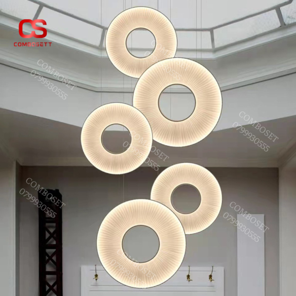 Đèn Sàn Kết Hợp Đèn Chùm Phòng Khách Kiểu Ý