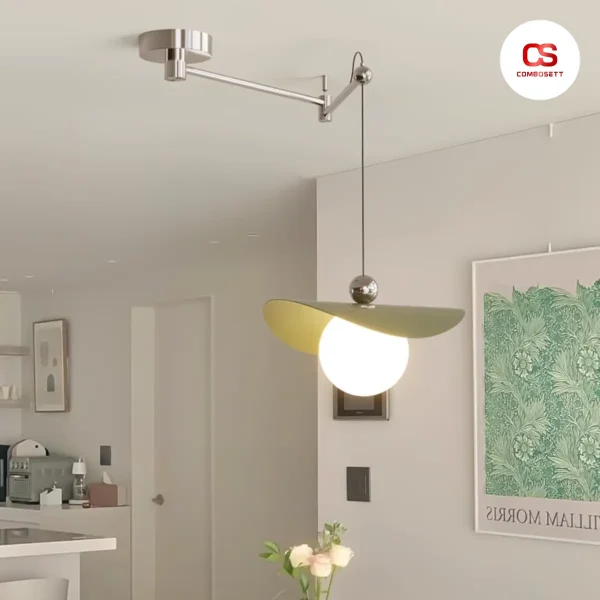 Đèn thả chùm, đèn treo xoay 360 đô, phong cách tối giản hiện đại - Hình ảnh 4