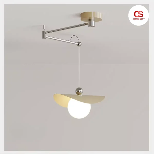 Đèn thả chùm, đèn treo xoay 360 đô, phong cách tối giản hiện đại - Hình ảnh 5