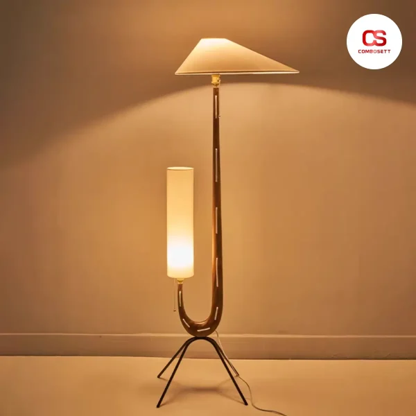 Đèn sàn, đèn cây đứng phong cách cổ điển độc đáo, decor trang  phòng ngủ, phòng khách, quán cà phê
