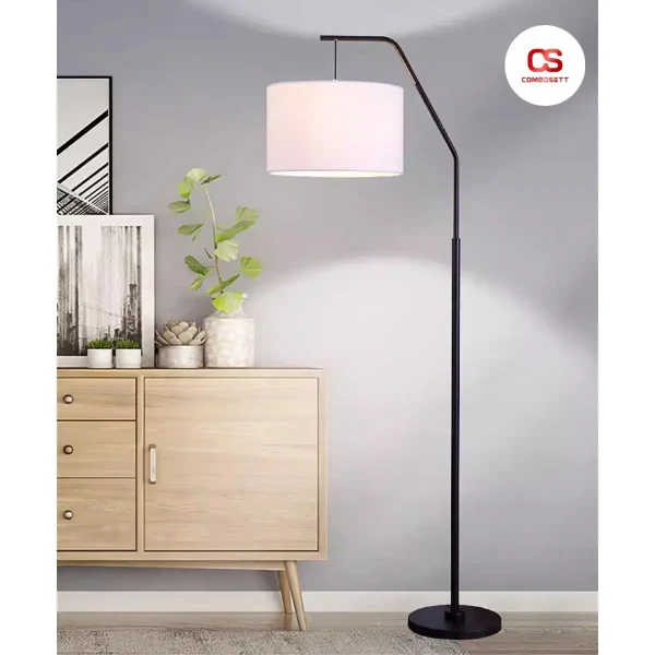 Đèn cây đứng phong cách Bắc Âu tối giản chao vải Linen (vải lanh) thân thiện môi trường - Hình ảnh 5