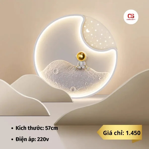 Đèn Led Ốp Trần Gắn Tường Phi Hành Gia Tinh Nghịch - Hình ảnh 2