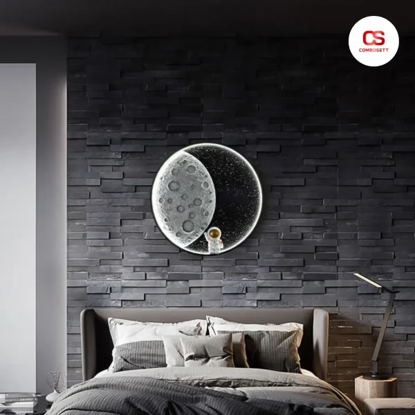 Đèn Trăng Bán Nguyệt Phi Hành Gia Decor Nội Thất - Hình ảnh 2