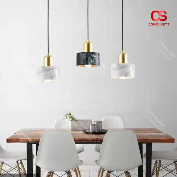 Đèn Treo Thả Trần Phong Cách Nghệ Thuật Chao Xanh Ngọc - Hình ảnh 7