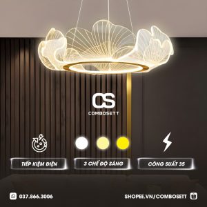 Đèn Chùm Thả Trần Lá Sen Elf Lotus Leaf Decor Mọi Không Gian