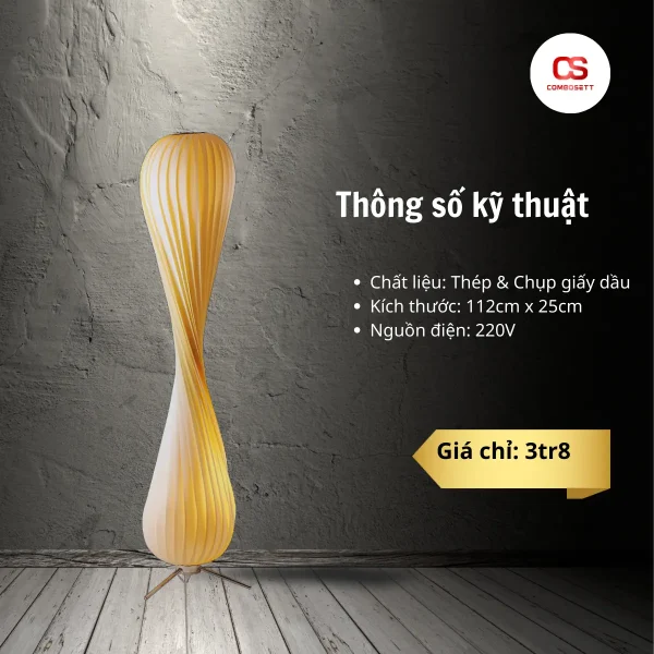 Đèn cây đứng WABI-SABI Nhật Bản phong cách tối giản
