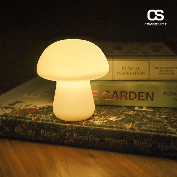 Đèn Bàn Hình Nấm Bằng Đá Cẩm Thạch Decor Trang Trí Phòng Ngủ, Marble Mushroom Table Lamp - Hình ảnh 3