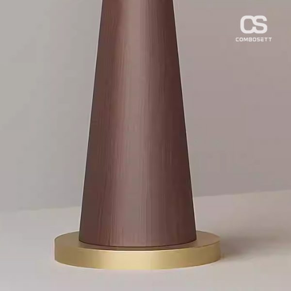 Đèn Sàn Cần Thả Chao Nón Gỗ Óc Chó Phong Cách Nhật Bản Decor Nhiều Không Gian - Hình ảnh 3