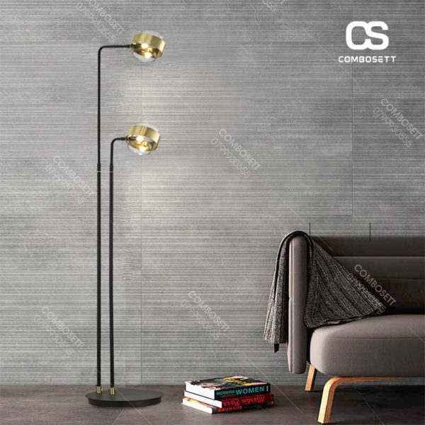 Đèn Cây Đứng 2 Tầng Xoay 2 Hướng Decor Sofa, Bàn Làm Việc - Hình ảnh 2