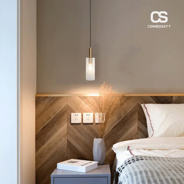 Đèn Led Thủy Tinh Thả Trần Chao Lưới Tổ Ong Phong Cách Bắc Âu - Hình ảnh 8