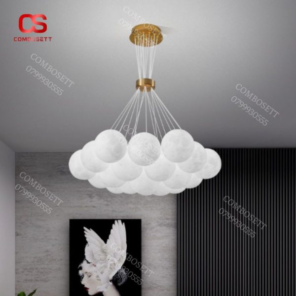 Đèn Chùm Bong Bóng Phong Cách Bắc  u Thiết Kế Tinh Xảo Cho Không Gian Phòng Khách, Phòng Ngủ - Hình ảnh 4