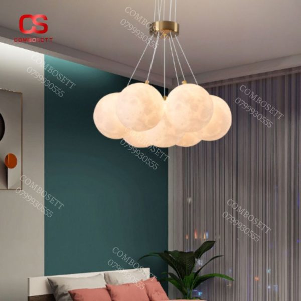 Đèn Chùm Bong Bóng Phong Cách Bắc  u Thiết Kế Tinh Xảo Cho Không Gian Phòng Khách, Phòng Ngủ - Hình ảnh 3