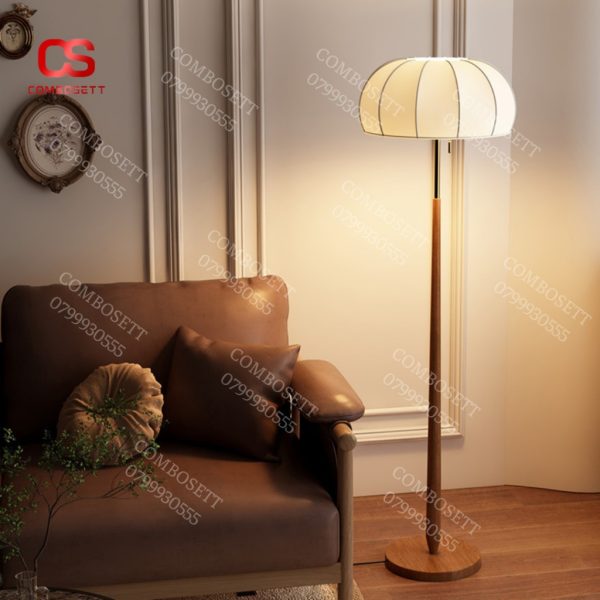 Đèn Đứng Thân Gỗ Phong Cách Mới Lạ, Điệu Đà Trang Trí Không Gian Phòng Khách, Phòng Ngủ, Bàn Đọc Sách - Hình ảnh 6