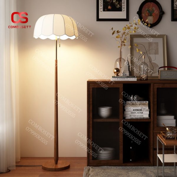 Đèn Đứng Thân Gỗ Phong Cách Mới Lạ, Điệu Đà Trang Trí Không Gian Phòng Khách, Phòng Ngủ, Bàn Đọc Sách - Hình ảnh 5