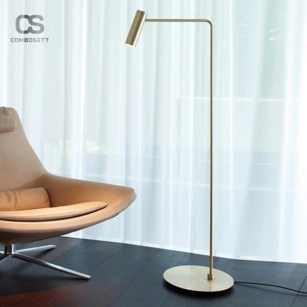 Đèn Sàn Thép Không Gỉ Mạ Vàng Decor Phòng Đèn Sợi Đốt 5W - Ảnh 6