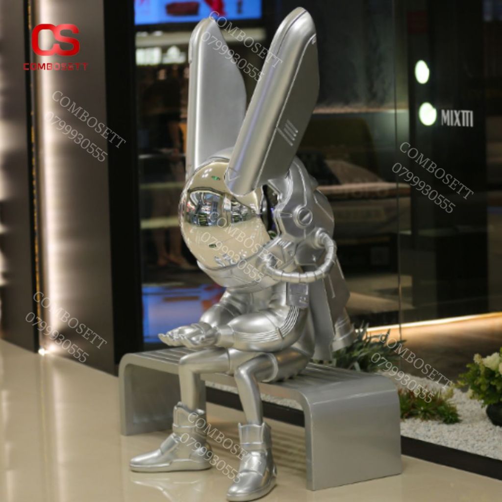 Đèn Led Bearbrick Điêu Khắc Ấn Tượng Trang Trí Không Gian Quán Bar, Quán Cafe, Khu Triển Lãm - Ảnh 3