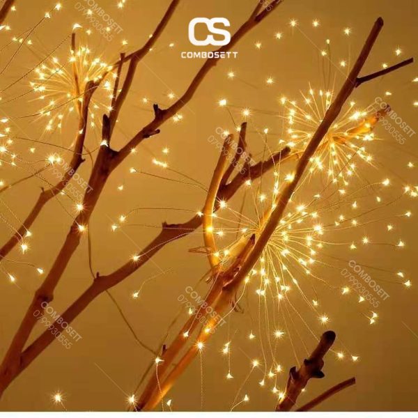 Đèn Led Pháo Hoa Ngoài Trời 600 Tia Trang Trí Lễ, Noel, Tết - Hình ảnh 4