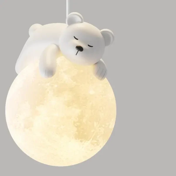 Đèn Thả Trần Cầu Vũ Trụ Và Gấu Bear Decor Phòng Ngủ Bé - Hình ảnh 3