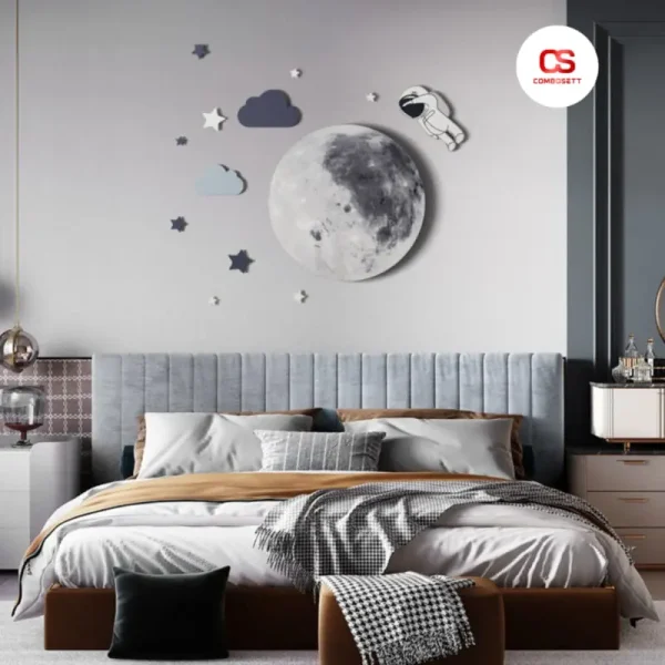 Full Bộ Đèn Mặt Trăng Phi Hành Gia Decor Phòng Bé