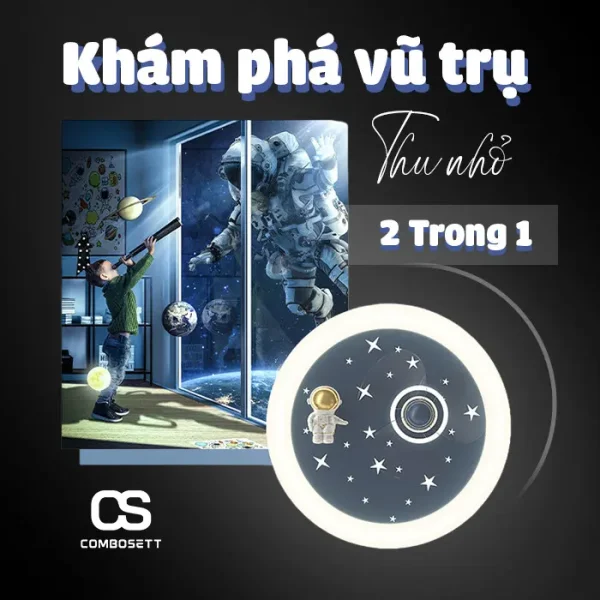 Đèn quạt trần Phi Hành Gia - Ảnh 5