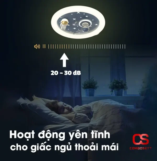 Đèn quạt trần Phi Hành Gia - Ảnh 6