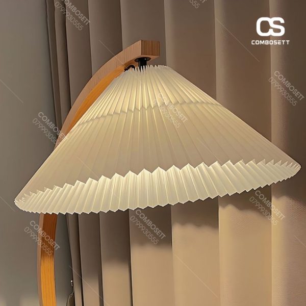 Đèn Sàn Vải Lanh Gỗ Óc Chó Tạo Điểm Nhấn Decor Trang Trí Cho Nội Thất Phòng Ngủ, Phòng Khách - Hình ảnh 4