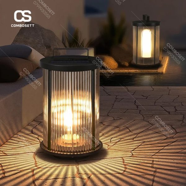 Đèn Sân Vườn Năng Lượng Mặt Trời, Đèn Led Hình Trụ Chống Nước Phong Cách Bắc Âu Decor Mọi Không Gian Sống Sinh Động - Hình ảnh 8