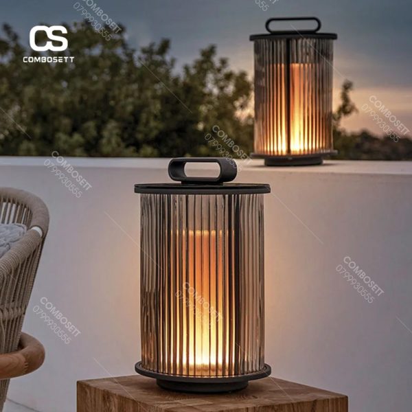 Đèn Sân Vườn Năng Lượng Mặt Trời, Đèn Led Hình Trụ Chống Nước Phong Cách Bắc Âu Decor Mọi Không Gian Sống Sinh Động - Hình ảnh 5