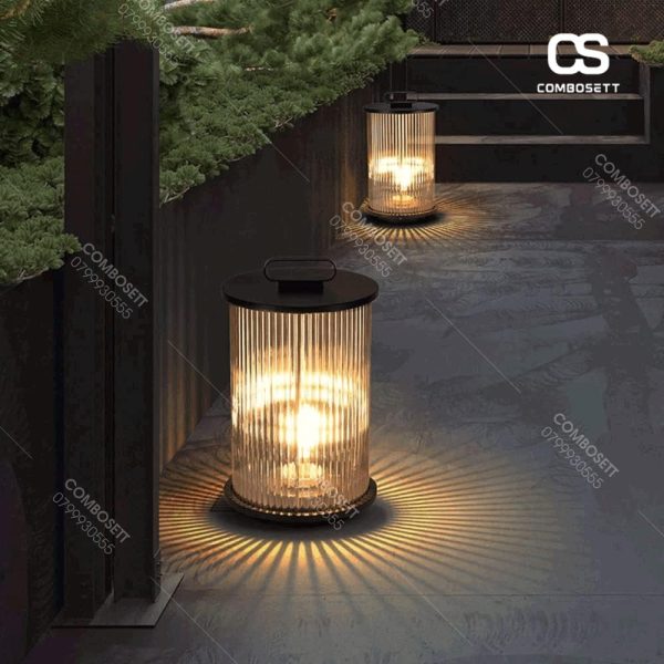 Đèn Sân Vườn Năng Lượng Mặt Trời, Đèn Led Hình Trụ Chống Nước Phong Cách Bắc Âu Decor Mọi Không Gian Sống Sinh Động - Hình ảnh 3