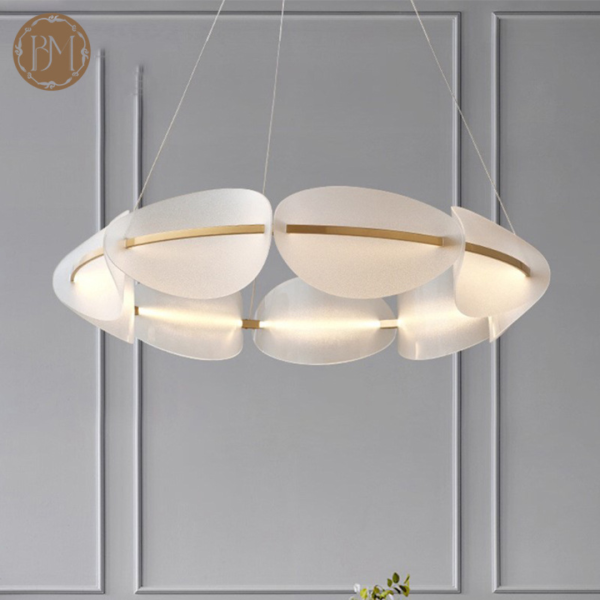 Đèn Thả Trần Cánh Hoa Bắc Âu, Đèn Chùm Phòng Khách Nhà Hàng - Hình ảnh 6