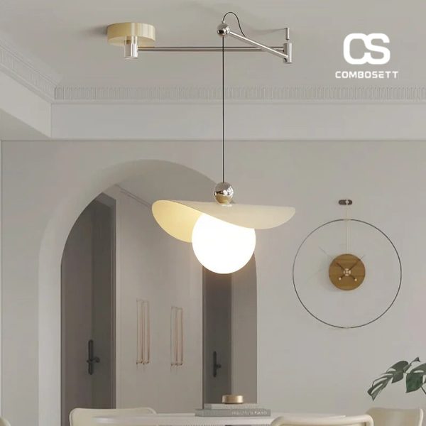 Đèn Thả Trần Cánh Tay Xoay 360 Độ Có Thể Gập Phong Cách Hiện Đại - Hình ảnh 4