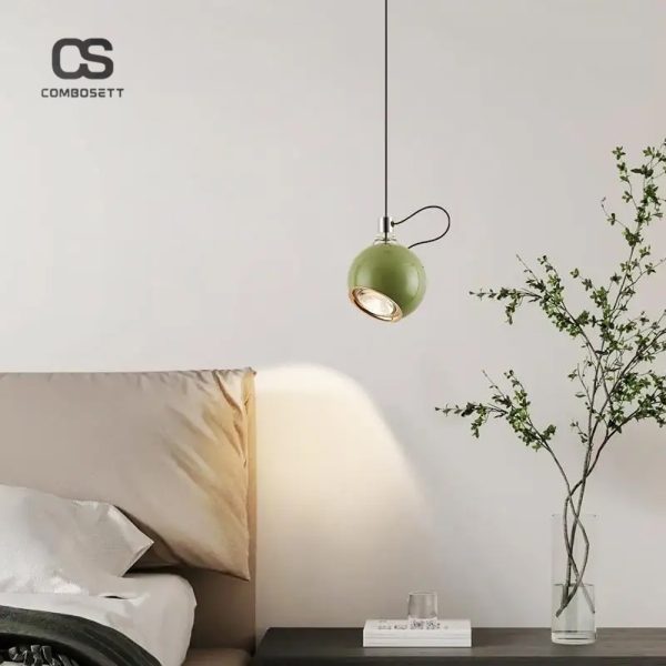 Đèn Tròn Thả Trần Chao Sứ Phủ Acrylic Decor Trang Trí Mọi Không Gian - Hình ảnh 2