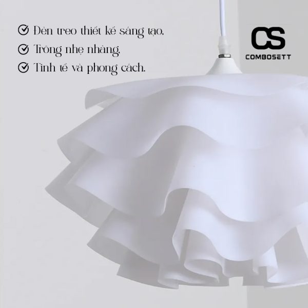 Đèn Thả Trần Hoa Hồng Phong Cách Bắc Âu Trang Trí Nhiều Không Gian - Hình ảnh 7