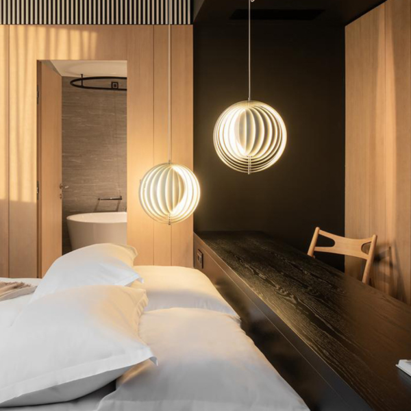 Đèn Thả Trần Mặt Trăng Xoắn 3D Thiết Kế Đan Mạch Decor Phòng Ngủ, Phòng Triển Lãm - Hình ảnh 7