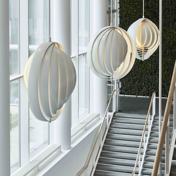 Đèn Thả Trần Mặt Trăng Xoắn 3D Thiết Kế Đan Mạch Decor Phòng Ngủ, Phòng Triển Lãm - Hình ảnh 6