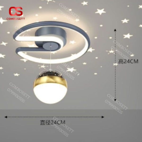 Đèn Thả Trần Quả Cầu, Đèn Led Hiện Đại Thả Trần Trang Trí Phòng Khách Phòng Ngủ - Hình ảnh 5