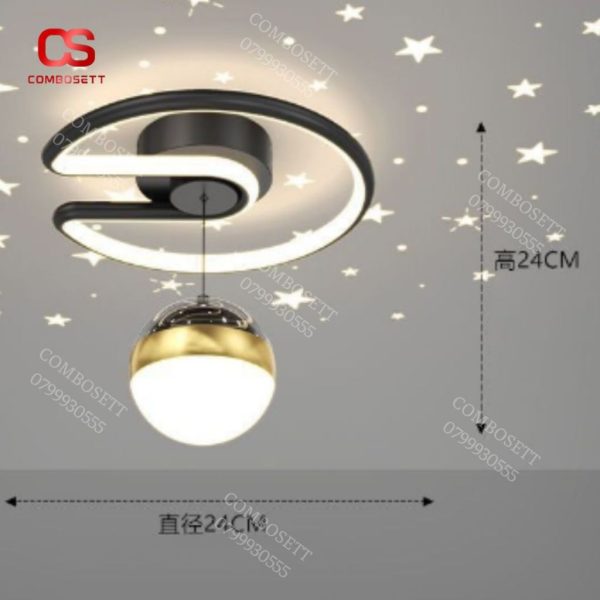 Đèn Thả Trần Quả Cầu, Đèn Led Hiện Đại Thả Trần Trang Trí Phòng Khách Phòng Ngủ - Hình ảnh 4