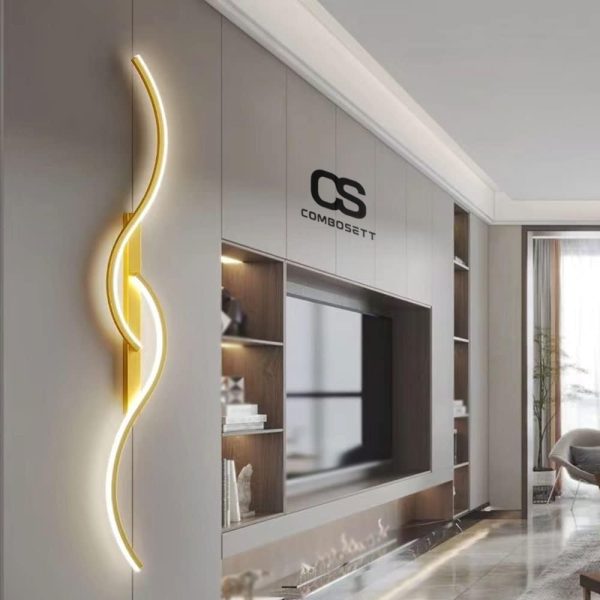Đèn tường tuyến tính lượn sóng - Đèn Ốp Tường Độc Đáo - Hình ảnh 8