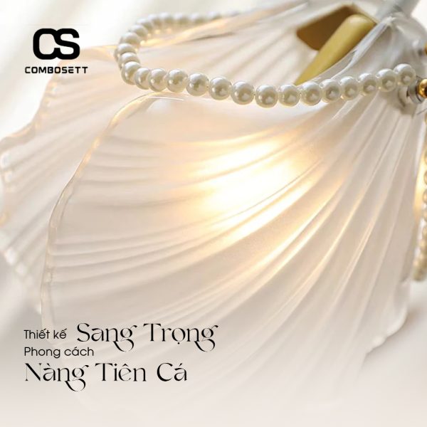 Đèn Trần Treo Thả Hình Vỏ Sò Phong Cách Bắc Âu - Hình ảnh 2