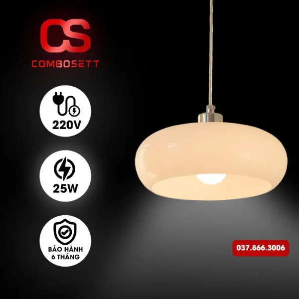 Đèn chùm thả trần decor bàn ăn, phòng ngủ 3 chế độ cảm hứng kiến trúc mái vòm phong cách Bắc Âu - Ảnh 3