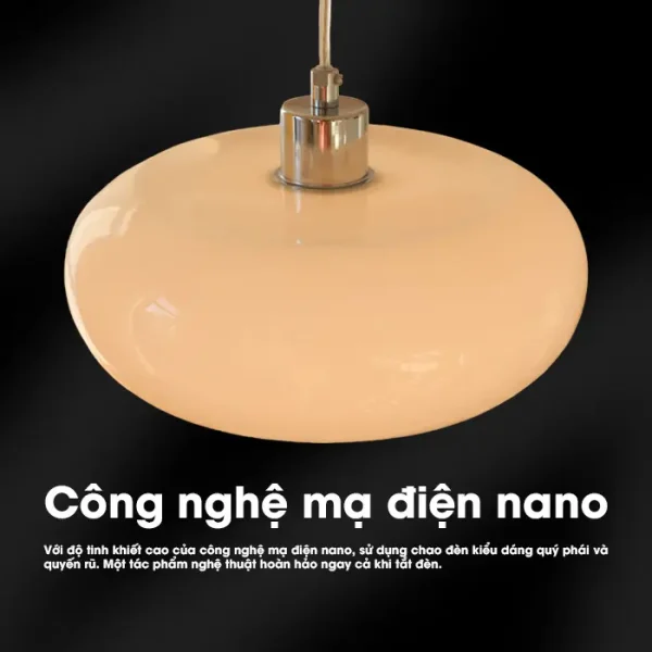 Đèn chùm thả trần decor bàn ăn, phòng ngủ 3 chế độ cảm hứng kiến trúc mái vòm phong cách Bắc Âu - Ảnh 4