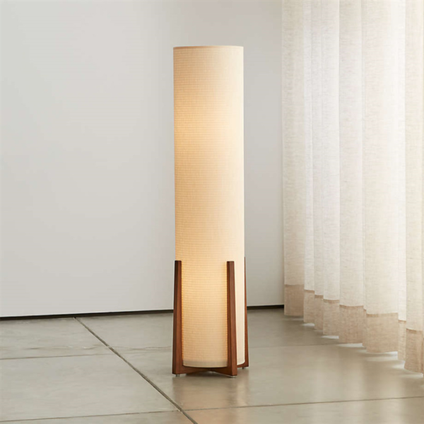 Đèn Sàn Chụp Đèn Ống Dài Nhật Bản Điều Khiển Từ Xa Decor Phòng Khách/ Phòng Ngủ - Hình ảnh 2