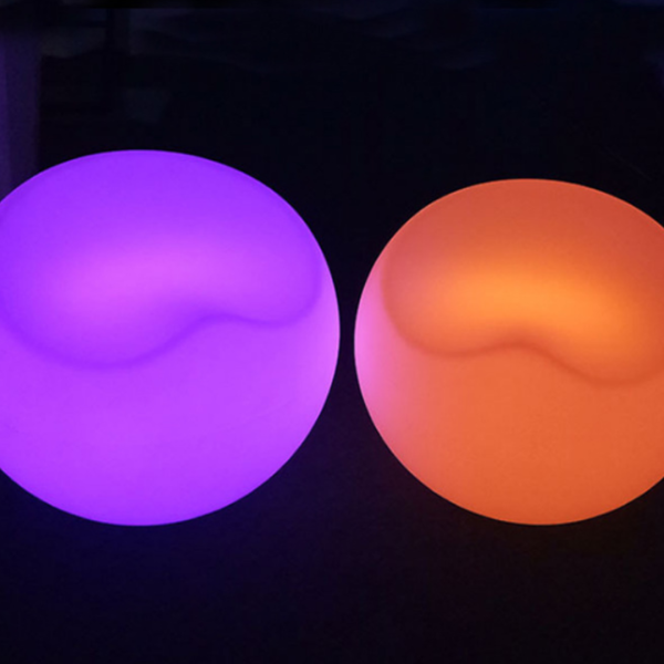 Ghế Led Quả Táo Khuyết Dạ Quang Nhiều Màu Sắc Có Điều Khiển Decor Ngoại Thất, Sân Vườn - Hình ảnh 4