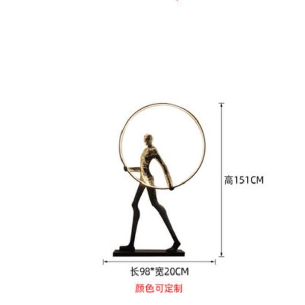 Tượng Đèn Led Hình Khối Đơn Giản, Đèn Tượng Điêu Khắc Nghệ Thuật Decor Không Gian Rộng Lớn - Hình ảnh 9