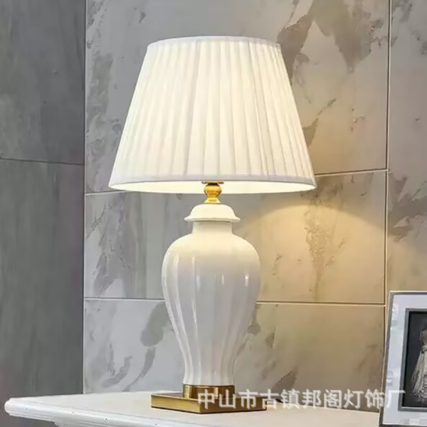 Đèn Bàn Gốm Sứ Hình Cây Xương Rồng Đèn Bàn Bắc Âu Ánh Sáng Ấm Áp Dùng Decor - Hình ảnh 5