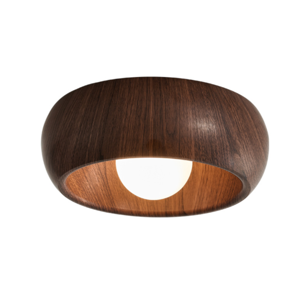 Đèn Ốp Trần Hình Bát Nhỏ Cổ Điển, Đèn Trần Âm Tường Decor Hành Lang 3 Chế Độ Màu - Hình ảnh 5