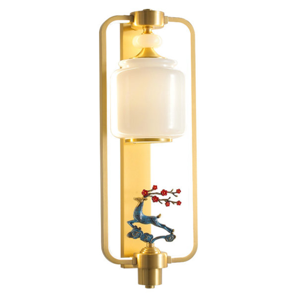 Đèn Tường Đồng Phong Cách Á Đông, Đèn Treo Tường Nhiều Họa Tiết Cổ Điển Dùng Decor - Hình ảnh 5
