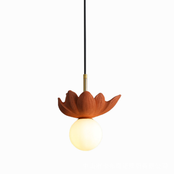 Đèn Thả Trần Hoa Sen Bằng Nhựa Thời Trang Nhiều Màu Sắc Decor Phòng Khách, Phòng Ăn - Hình ảnh 4
