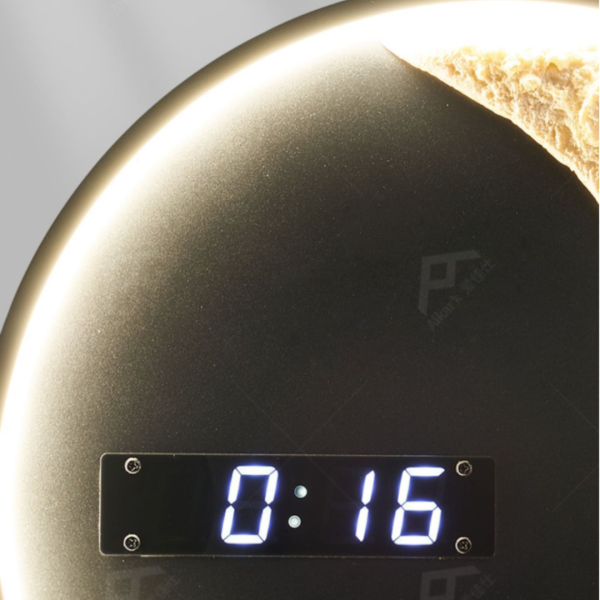 Đồng Hồ Led Phi Hành Gia Mặt Trăng, Đèn Tường Phòng Khách/ Phòng Ngủ Đầu Giường Cho Bé - Hình ảnh 3