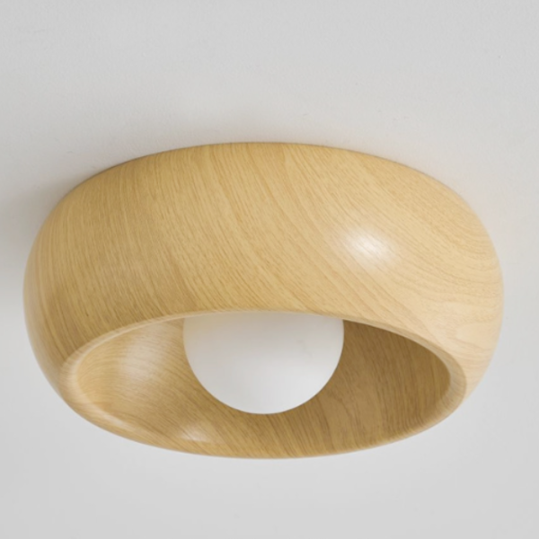 Đèn Ốp Trần Hình Bát Nhỏ Cổ Điển, Đèn Trần Âm Tường Decor Hành Lang 3 Chế Độ Màu - Hình ảnh 2